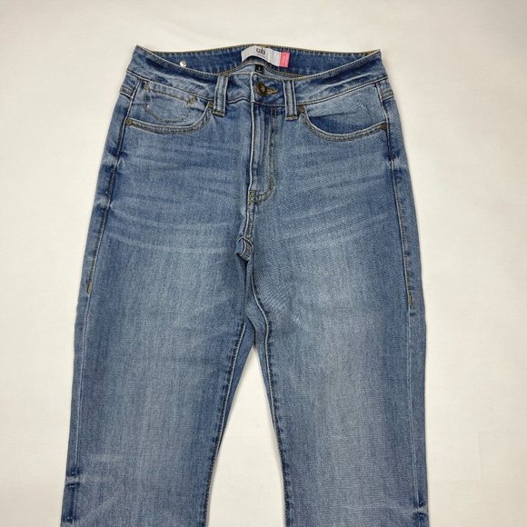 Cabi 5309 High Straight Denim‎ Jeans Stretch Cotton Pockets Flat Front Women 2 - Picture 5 of 12
